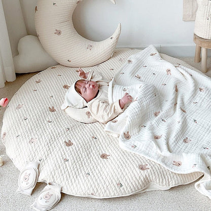 RYNX | Bear Embroidery Baby Crawling Mat