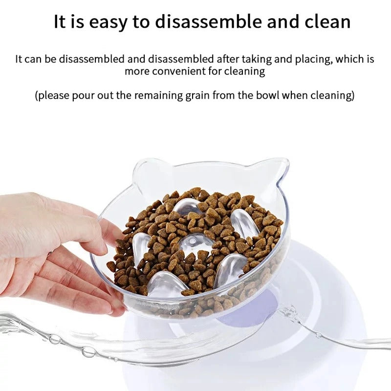 Rynx | 15° Tilt Pet Bowl with Non-Slip Stand