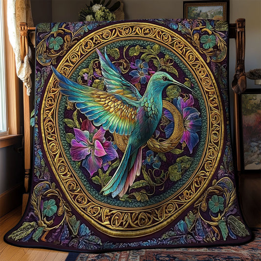 Rynx | Hummingbird in Mandala Quilt