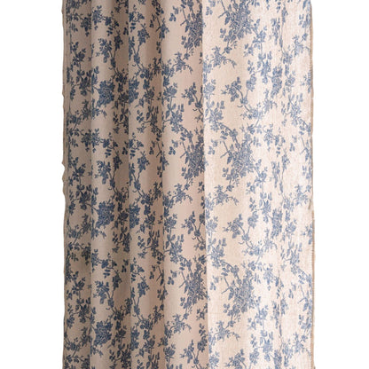 Rynx | Cotton and linen printed kitchen curtain beige tassel small window semi-shadow bay window decoration
