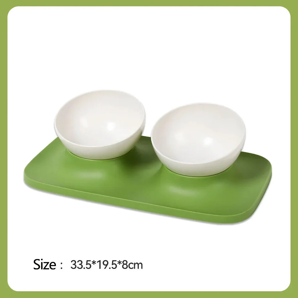 Rynx | Adjustable Anti-Upset Double Bowl Feeding Station for Cats and Dogs