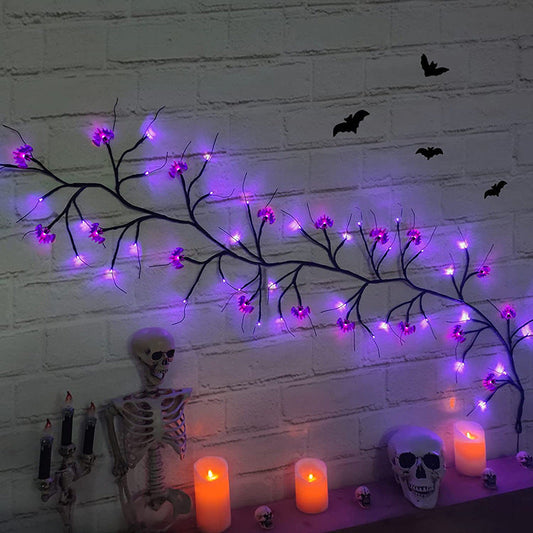 Rynx | Halloween LED Willow Key Light Cute Cartoon Bat Pumpkin Decoration For Indoor Outdoor Party Home Decor
