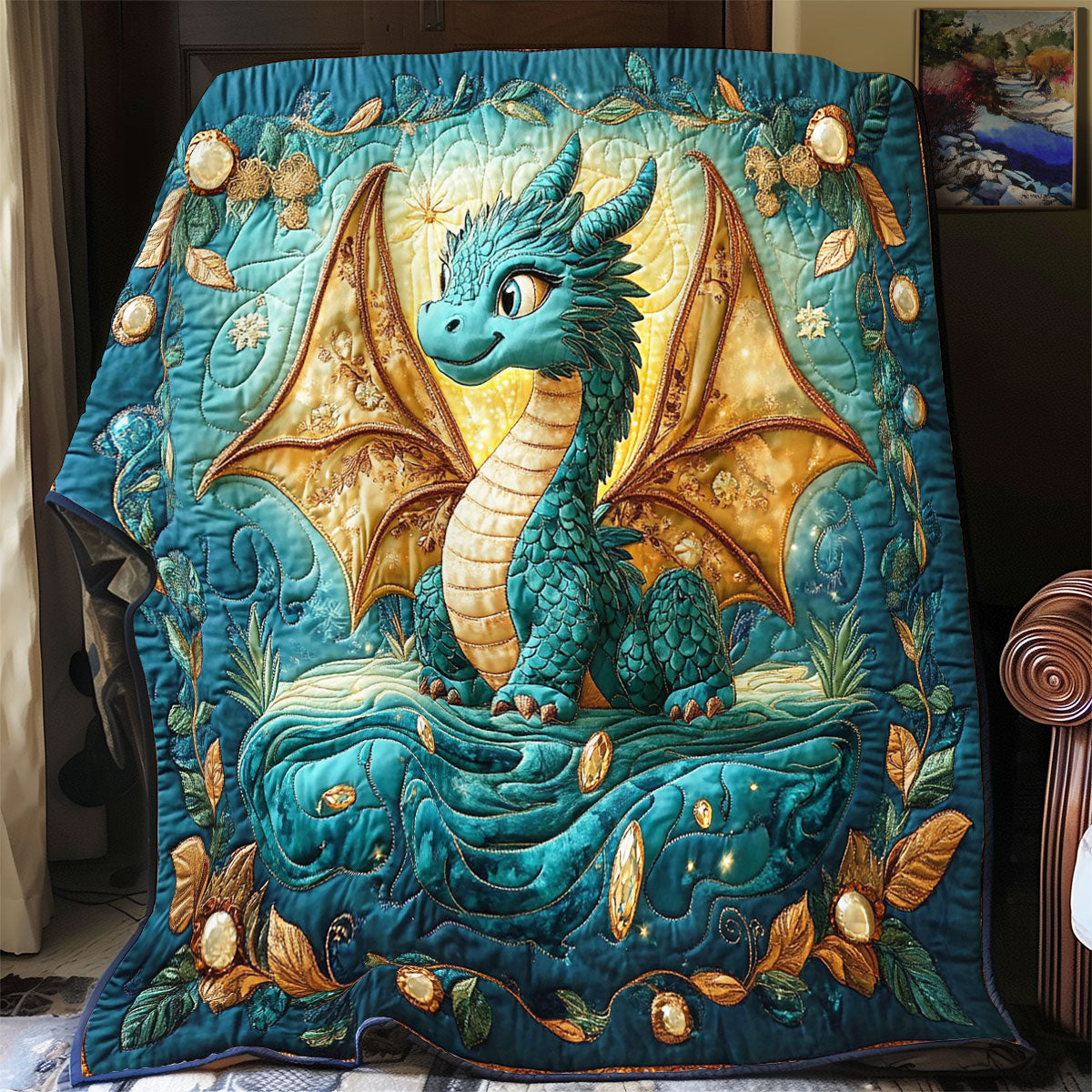 Rynx | Dragons in Mystical Night Blanket