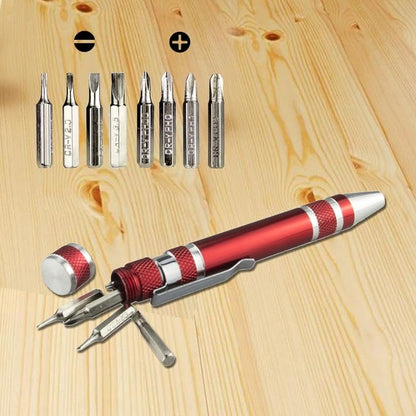 Rynx | Multi-Bit Mini Screwdriver – Compact Repair Tool Made of Aluminum Alloy