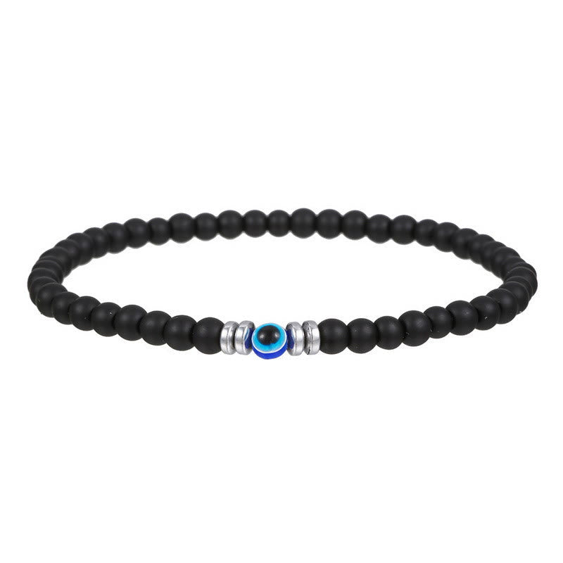 RYNX | Made 4mm Natural Stone Bracelet with Evil Eye - Thor Edition for Men