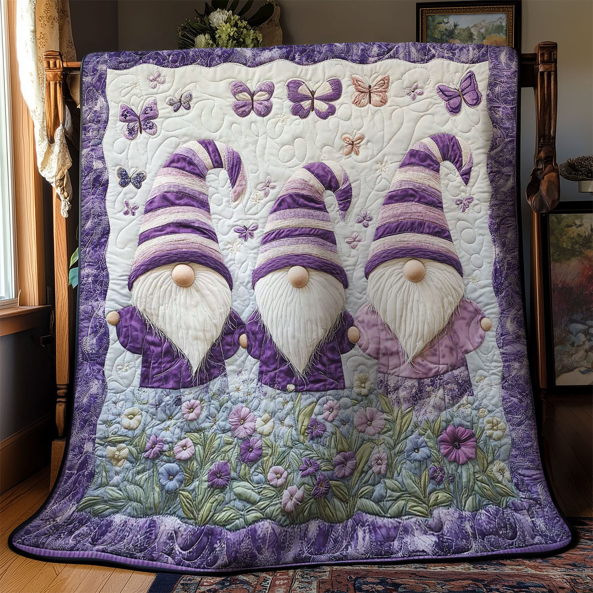 Rynx | Purple Gnome Trio Quilt
