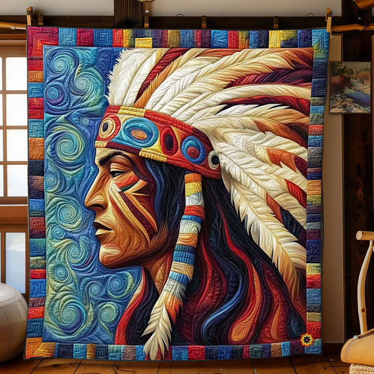Rynx | Native American Portrait Quilt