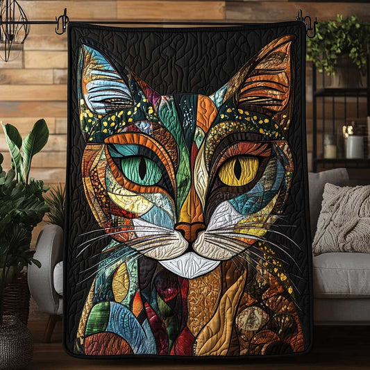 Rynx | Patchwork Artist Cat Quilt