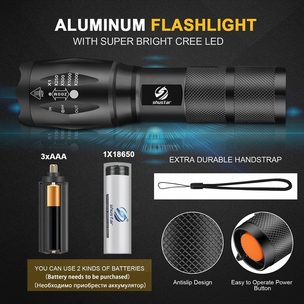 RYNX | 30000-5000 Lumen High Performance Led Waterproof Flashlight