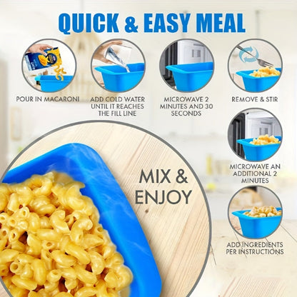 Rynx | Quick Mac and Cheese Microwave Cooker – Ready in 5 Minutes, Perfect for Dorms, Small Kitchens and Offices, BPA-Free and Dishwasher Safe