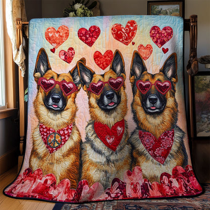 Rynx | Love German Shepherd Quilt