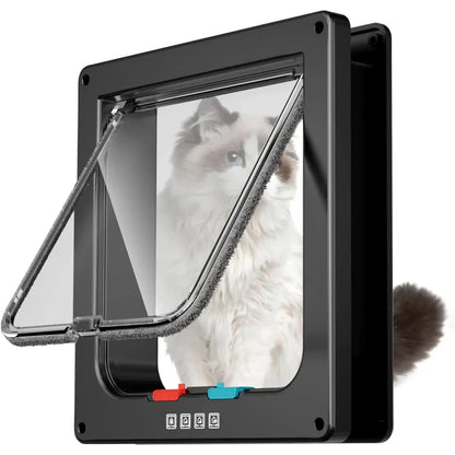 Rynx | Cat Door Indoor/Outdoor Locking Black