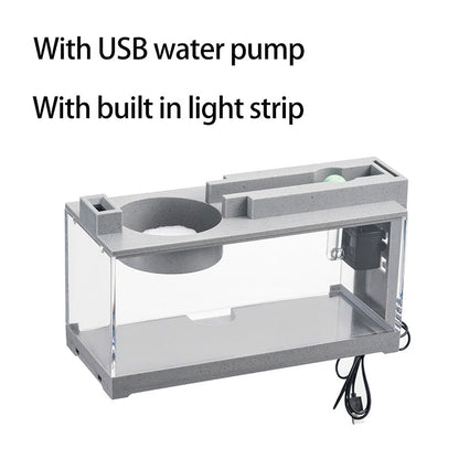 Rynx | Aquarium Fish Tank Set with Built-in Oxygen Column & USB Silent Filter