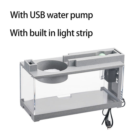 Rynx | Aquarium Fish Tank Set with Built-in Oxygen Column & USB Silent Filter