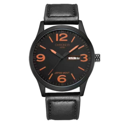 Rynx | Men's Waterproof Quartz Leather Watch