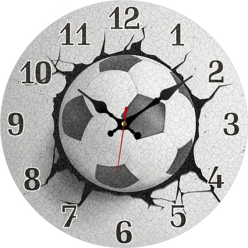Rynx | Silent Tree Football Wall Clock - Sports Theme for Living Room, Office & Gym