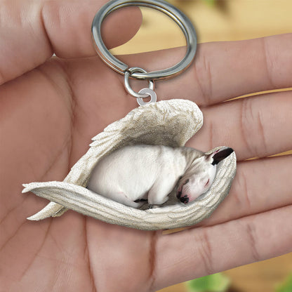 Rynx | Bull Terrier Sleeping Angel Acrylic Keychain