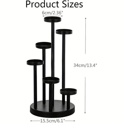 Rynx | Elegant Black Candelabra Table Decoration – 5-Column Candle Holder For Weddings, Parties, Dinner Table