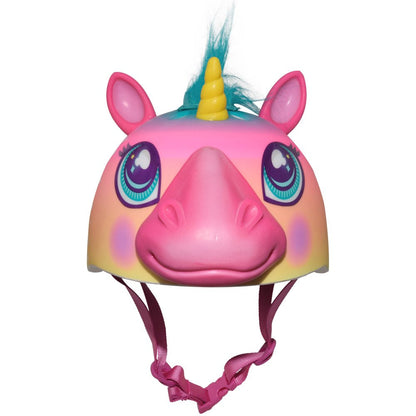 Rynx | Super Rainbow Unicorn Hair Bicycle Helmet, Kids 5+ (50-54Cm)