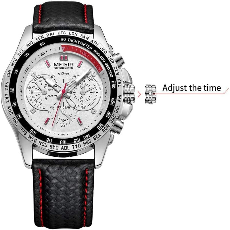 Rynx | Men's analog luminous quartz watch with calendar