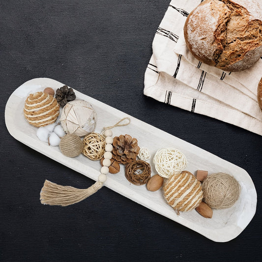Rynx | WoodServe-dough bowl - Hand-carved wooden decorative bowl for table decor