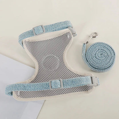 Rynx | Outdoor Rabbit & Guinea Pig Harness and Leash Set - Linen Pet Vest for Small Animals