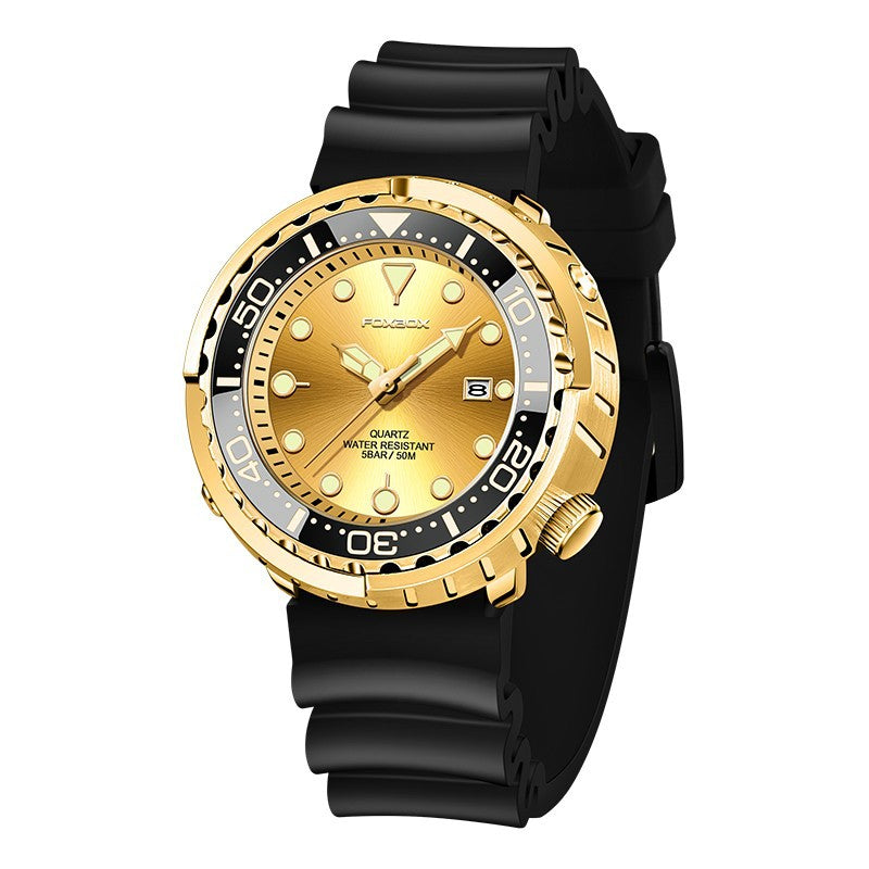 Rynx | Men's Quartz Watch Three-Hand Calendar Waterproof