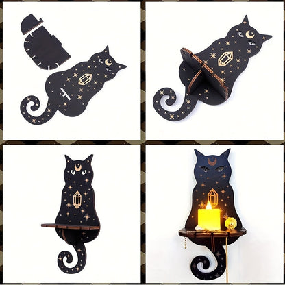 Rynx | RusticCrystal - Vintage Wood Plank for Crystals & Candles, Animal Motifs