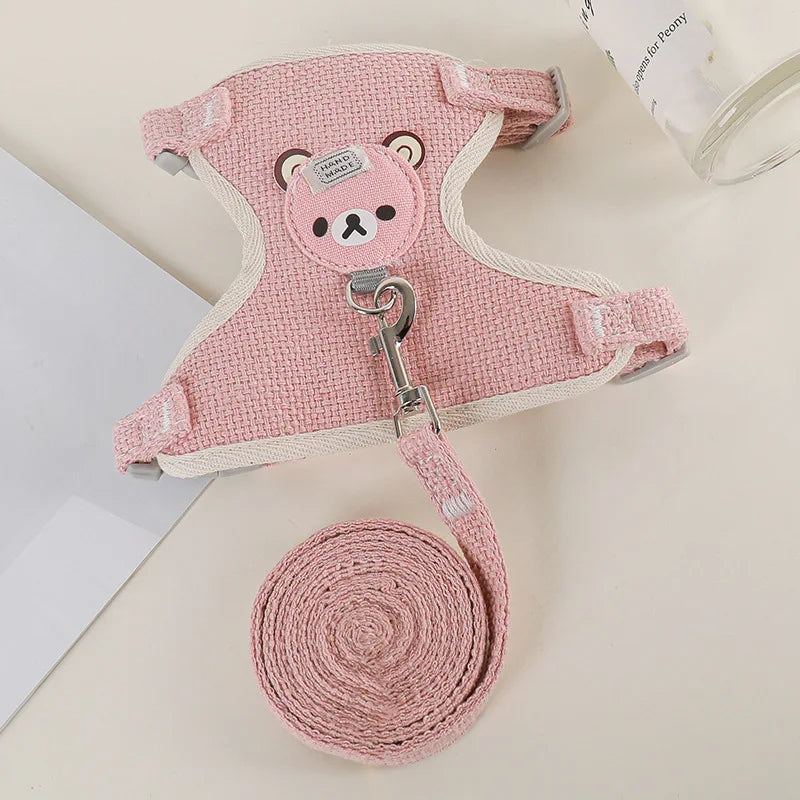 Rynx | Outdoor Rabbit & Guinea Pig Harness and Leash Set - Linen Pet Vest for Small Animals