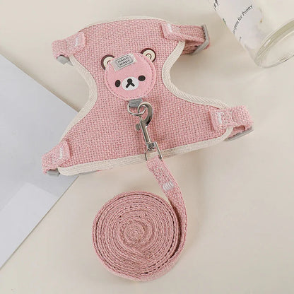 Rynx | Outdoor Rabbit & Guinea Pig Harness and Leash Set - Linen Pet Vest for Small Animals