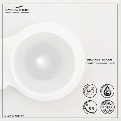 Rynx Brazilgirl Ice Grey 14.0mm 1 Pair | 1 Year