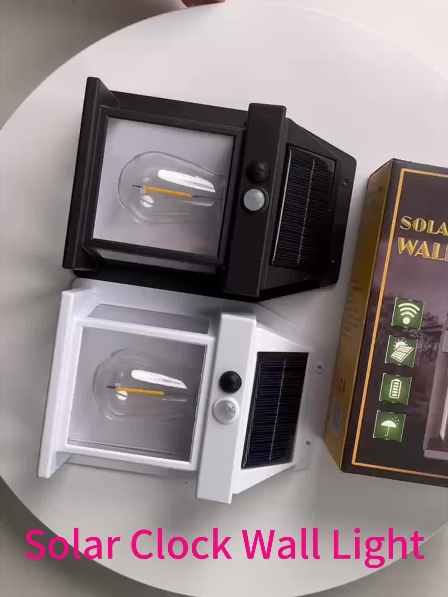 Rynx | SolarGlow - Solar-Tungsten Wall Lamp with Motion Sensor and 3 Lighting Modes