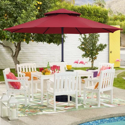 Rynx | 7.5FT Patio Umbrella with Push Button Tilt and Crank