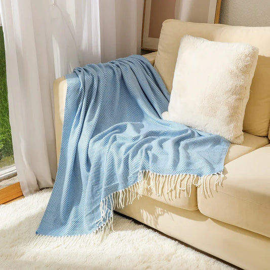 Rynx | Luxurious cotton blanket for large sofas