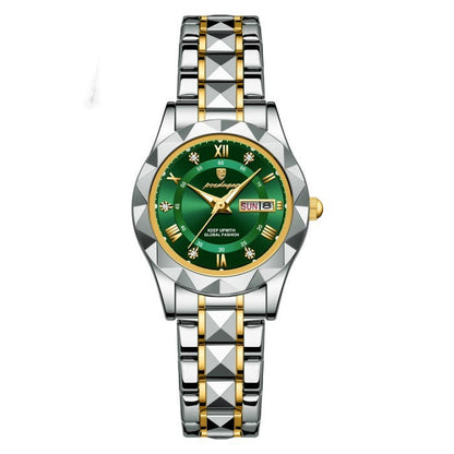 Rynx | Waterproof women's luminous dual calendar watch