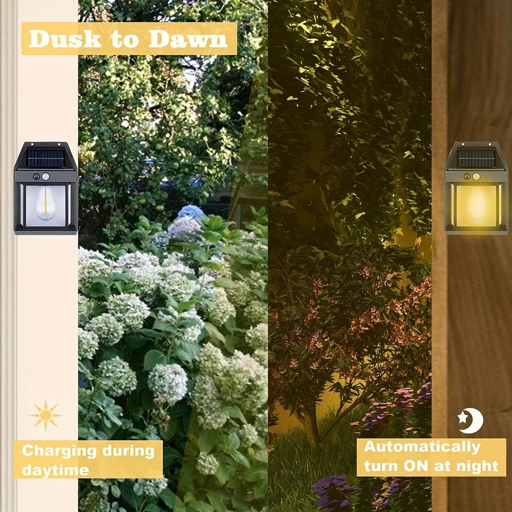 Rynx | SolarGlow - Solar-Tungsten Wall Lamp with Motion Sensor and 3 Lighting Modes