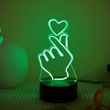 Rynx | IllumiHeart - 7-color LED Night Light with Touch Control
