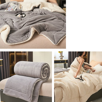 Rynx | Solid thick double-sided velvet cube blanket