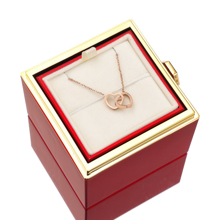 RYNX | [Ideal Gift] Eternal Rose Box - With Engraved Necklace & Artificial Rose