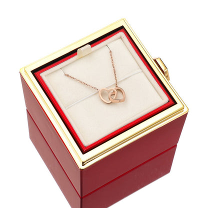 RYNX | [Ideal Gift] Eternal Rose Box - With Engraved Necklace & Artificial Rose