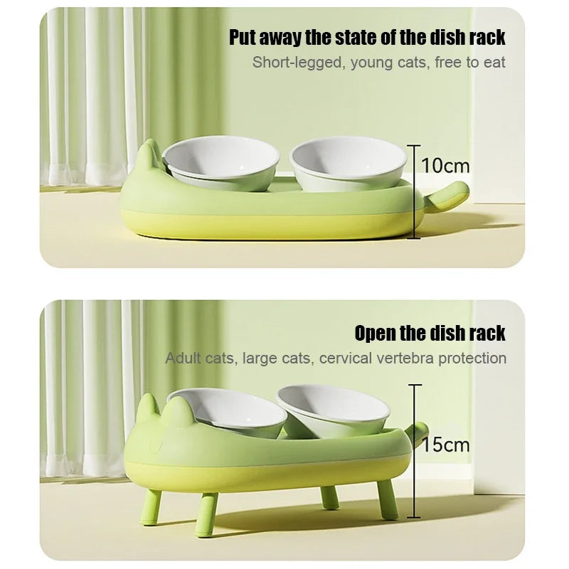 Rynx | Stainless Steel Double Bowl Feeder