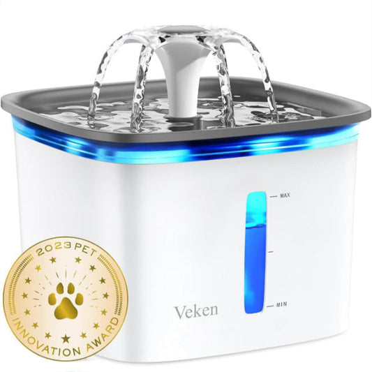 Rynx | 95oz Pet Water Fountain, Automatic Dispenser with Filters for Cats and Dogs