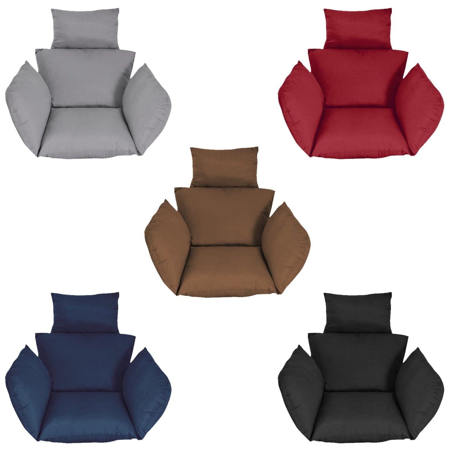 Rynx | Egg Chair Hanging Basket Seat Cushion with Headrest