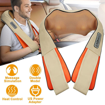 Rynx | Electric Back Massage Cape with Heat Deep Tissue 3D Knee Massage
