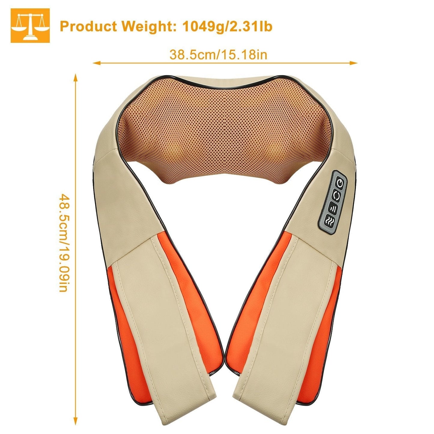 Rynx | Electric Back Massage Cape with Heat Deep Tissue 3D Knee Massage