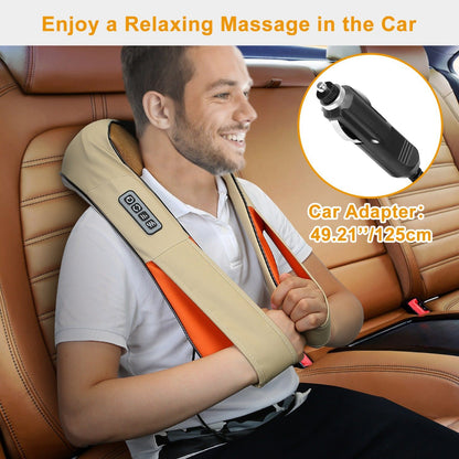 Rynx | Electric Back Massage Cape with Heat Deep Tissue 3D Knee Massage