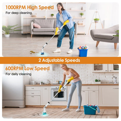Rynx | Electric wireless rotating scrub brush with 4 interchangeable heads