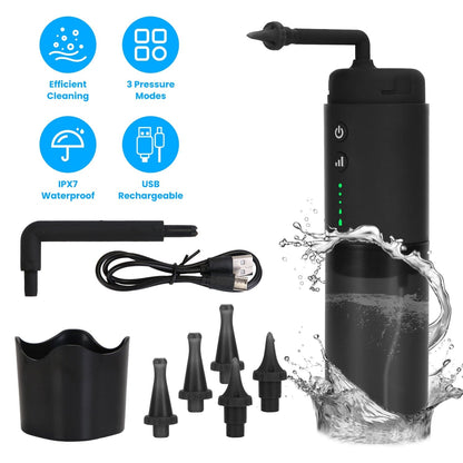 Rynx | Electric ear wax removal set with 3 modes 6 ear tips IPX7 waterproof USB rechargeable