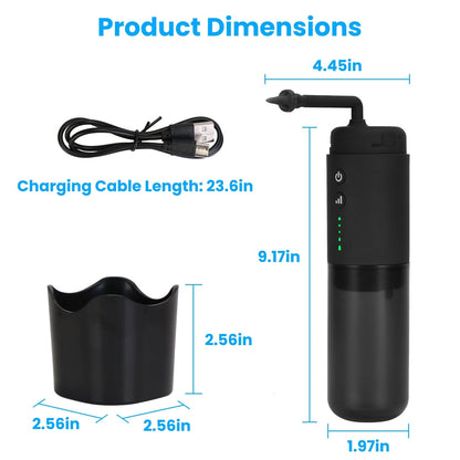 Rynx | Electric ear wax removal set with 3 modes 6 ear tips IPX7 waterproof USB rechargeable