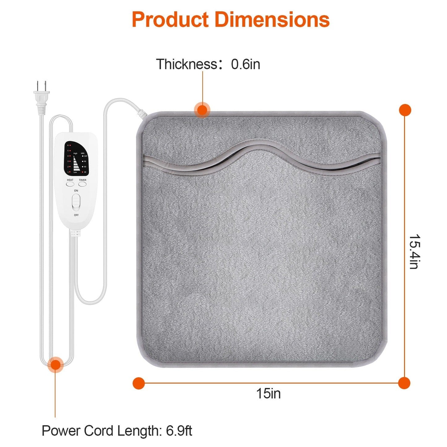 Rynx | Electric Foot Warmer with 6 Temperature Settings